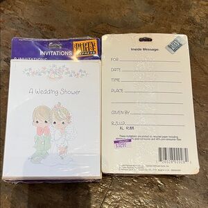 Wedding Shower Invitations with Cute Couple Design